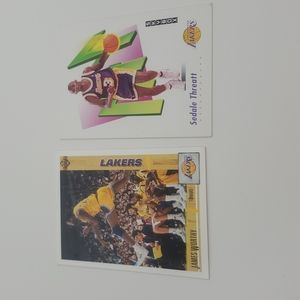 2 vintage NBA Lakers sports cards #146 and #633 Bundle